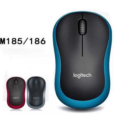 China Original 100-120mm Logitech Wireless Home Power Efficient Office Photoelectric Mouse 1000 dpi Saving Mini M185 M186 for sale