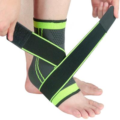 China Adjustable Warm Sale Neoprene Ankle Protection Brace High Elasticity Compression Sleeve In Stock for sale