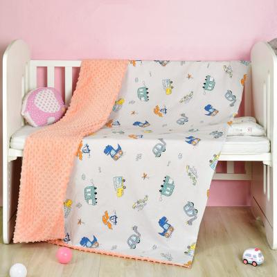 China 80*100cm Minky Bubble Dot Blanket High Quality Soft Baby Wearable Blanket for sale