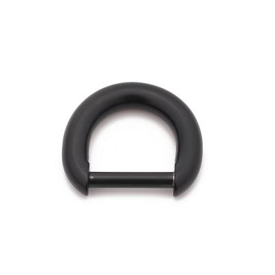 China Fashion Fashion Leather Handbag Hardware Accessories Mate Black D Clips For Leather Strap for sale