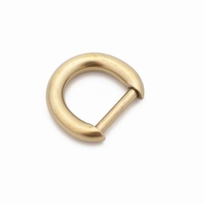 China Fashion exported high quality hardware accessories antic brass plated D-ring for leather bag for women for sale