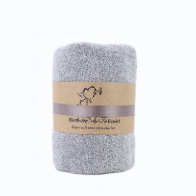 China Wholesale Good Quality Compressed Gray Stripe Bamboo Carbon Fiber China Face Towel Bath Towel For Personal Care for sale