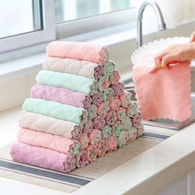 China Compressed Microfiber Kitchen Towels Dish Cotton Small Cleaning Microfiber Kitchen Towels for sale