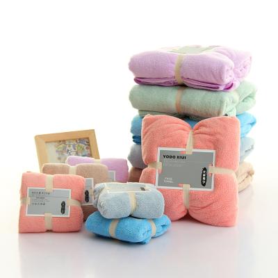 China Child Safe Hotel Towels High Quality Luxury Soft Adult Microfiber Set Bath Towel Wholesale for sale