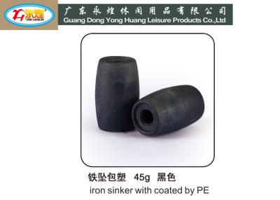 China Die casting Coated pe iron lead sinker weights for fishing net 28G for sale