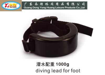 China 1KG C shaped lead dive weights with buckle belt for scuba diving for sale