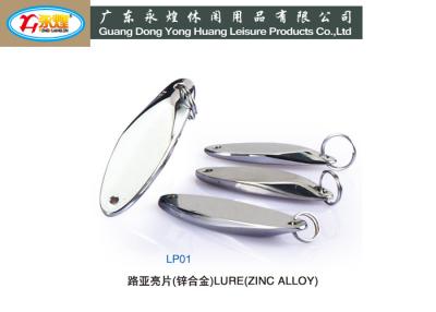 Chine 10-15-20-25G plaquant le type ovale pêche leurrent avec en alliage de zinc moulage mécanique sous pression à vendre