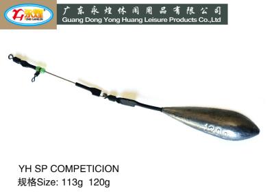 China YHSPCOMPETICION die casting sinker with double Heat-shrink tube and loop for sale