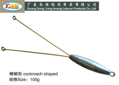 China wholesaler of the die casting 100G cockroach shaped lead weight for sale