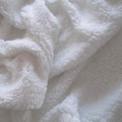 China Small MOQ Polyester Sherpa Berber Fleece Tear-Resistant Fabric for sale