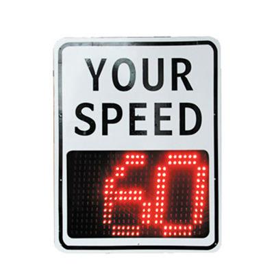 China Metal radar traffic speed sign for sale