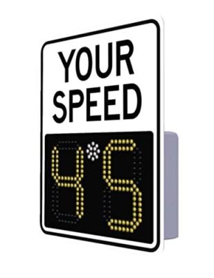 China Solar Powered Metal Radar Traffic Speed ​​Limit Sign for sale