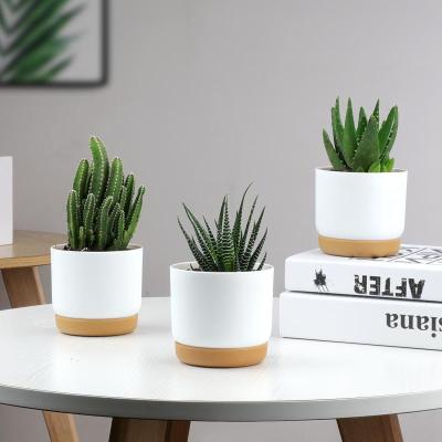 China New Modern Item Indoor Plastic Flowerpot Garden Round Medium Size For Home Decoration Self Planter Watering Pot zu verkaufen