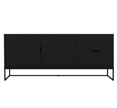 China 2022 New Design Modern Black Sideboards Buffet Cabinets With Metal Legs For Dining Room for sale