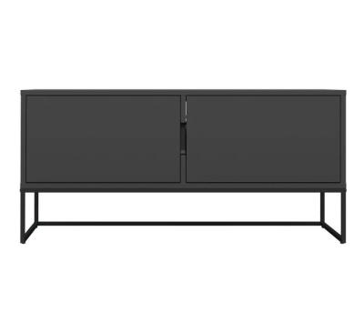 China Latest Modern Design Modern Wooden Black Small TV Stand For Living Room for sale