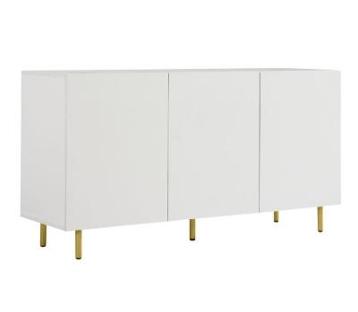 China Modern Wholesale Custom Sideboard Modern Wooden White Sideboard With Gold Legs for sale