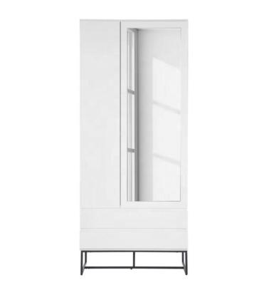 China Modern Design Bedroom Furniture Adjustable High Quality Wardrobe White Wardrobe (Other) in White Lacquer Color for sale