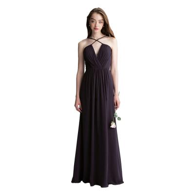 China Low Price Good Quality Modern Design Anti-static Black Elegant Female Wedding Bridesmaid Dresses for sale