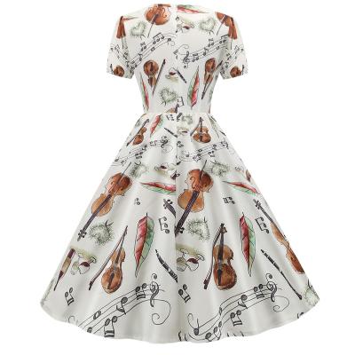 China China Supplier Ladies Summer Wholesale Anti-Static Floral Oversized Color Sleeve Printing Short Dresses for sale