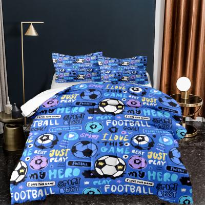 China Elastic Design Breathable Football Comfort 3D Decorative Comforter Made In China Super Soft Comforter Sets for sale