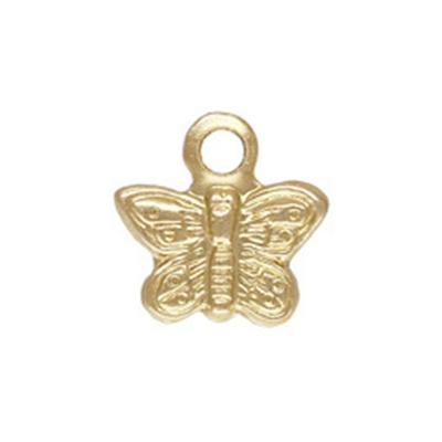 China Environmental Friendly 14K Gold Filled Butterfly Bracelet Charms For Jewelry Dropshipping for sale