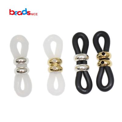 China Beadsnice Gold Filled Sterling Silver Rubber Silicone Connectors For Glasses Chain Jewelry Accessories ID40193 40193 for sale