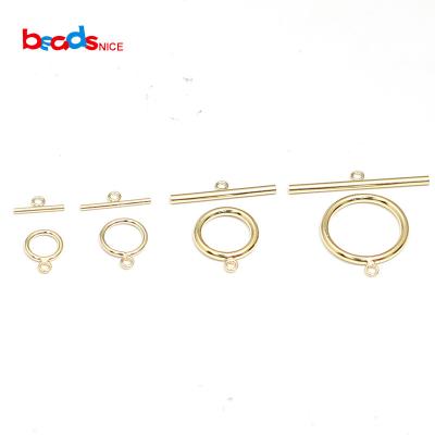 China Beadsnice Gold Filled Twisted Pattern 14K Gold Filled Toggle Set Hug Bulk Wholesale Supplies Jewelry Husk ID39838 39838 for sale