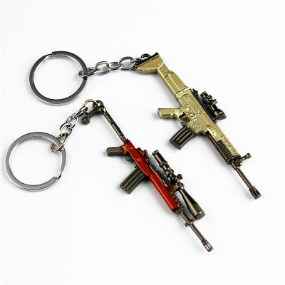 China Headset Lead Free Nickel Free Bulk Gaming Pan 98K Box Airdrop Weapon Grenade Instant Bomb Key Chain for sale