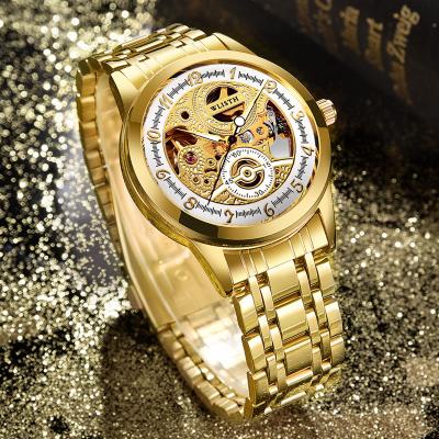 China 2022 Day/Date Fashion High Quality Stainless Steel Strap With Gold Clasp Simple Folding Wrist Watch Business Mechanical Watches Automatic for sale