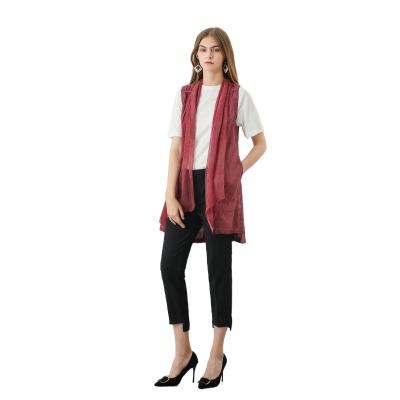 China Mulberry QUICK DRY Slim Everyday Wear Coat Cardigan Solid Color Vintage Silk Coat for sale