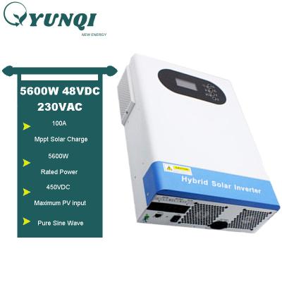 China Home Solar Power System Home Hybrid Inverter Home Hybrid Inverter Parallel 5kva PV Controller 6kw 24v 24v 3kw 48v 5kw Parallel Solar Inverter 5kva for sale