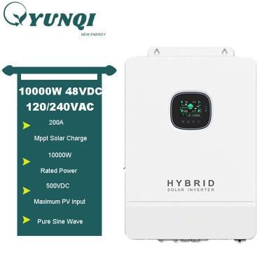 China High Power Energy Storage Inverter 10KW 48V American Solar Control Home Inverter All-in-one Solar Power System Standard All-in-one Photovoltaic Inverter for sale