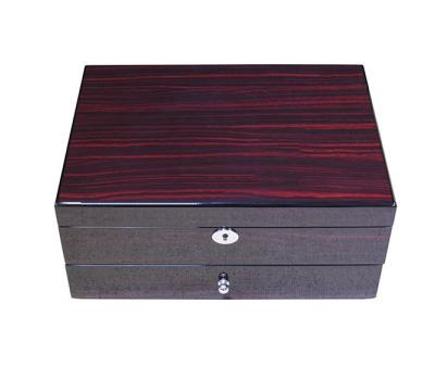 China Hot Sale Handmade Painted Hot Stamping Organizer Recycled Custom Wooden Materials Solid Wood Jewelry&watches Box for sale