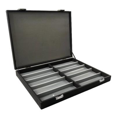 China Luxury Simple Design Eyewear Display Case 10 Slots Glass Tray For Eyeglass Storage Box for sale