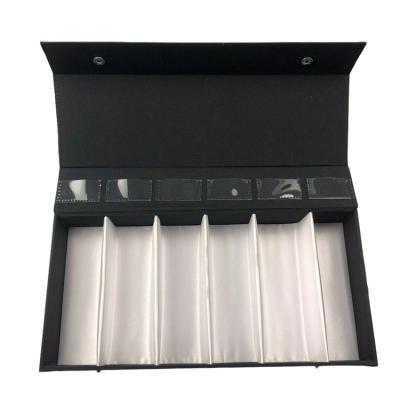 China Factory Wholesale Luxury Glass Storage Case Travel Sunglasses Multi Slots Glass Storage Case for sale