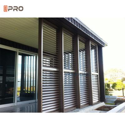 China Industrial Outdoor Fixed Blade Acoustic Fixed Swing Leaf Metal Ventilation Panels Double High Canopy Aluminum French Door for sale