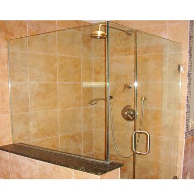 China 2021 New Design Bathroom Tempered Glass Modern Aluminum Swing Shower Door Bathroom Glass Door Design Frosted Bathroom Glass Door for sale