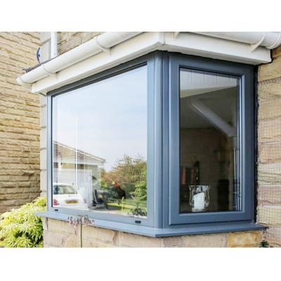 China Fixed aluminum casement window with fly screen bay windows aluminum glass bay windows for sale with Georgian bar price for sale for sale