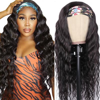 China Wholesale Curly Curl Headband Wig Hair For Black Women,Remy Human Hair Headband Wig,Curly Headband Ponytail Hair Wig for sale