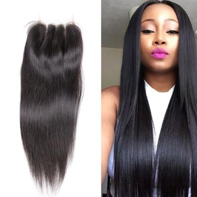 China Wholesale Straight Lace Front Hair With HD Lace Closures Hair Weave Bundles With Closure Gift Boxes With Ribbon Closure for sale