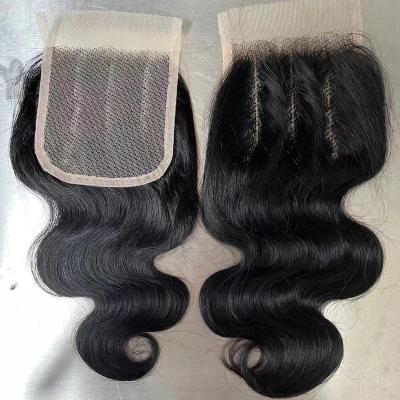 China Body Wave Double Drawn 10 Inch Sheer Body Wave Closure Hair Bundles With Closure Vendors Rate 10a Virgin Hair With Closure for sale