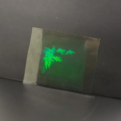 China High Brightness Hologram Identification Card Hologram Transparent Overlay / PVC Watermark Safe Holographic Overlay for sale