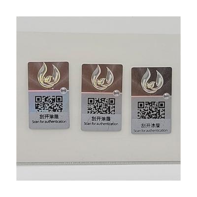 China SKU Label Serial Number QR Code Holographic Customized Sticker Labels With Faster Delivery for sale