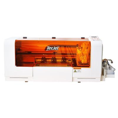 China All Kinds Fabric China Manufacturer TecJet DTF Directly To Film Printer Transfer Images On T Shirts Aprons With Automatic Powder Coating Machine for sale