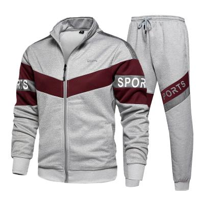 China Breathable Mens Casual 2 Piece Set O-Neck Sportswear Tracksuit All-match Mens Sets for sale