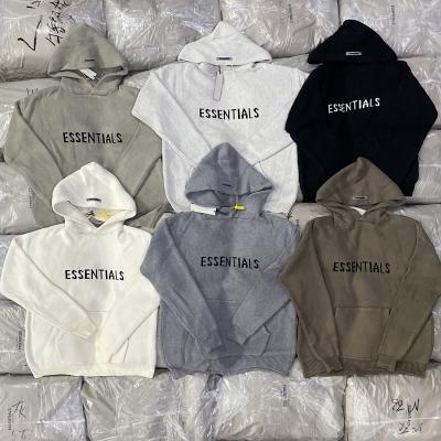 China Anti-wrinkle Fear Of God Essentials Hoodie Street Wear Pullover Couples Hoodie Grounds Fear Of God Unisex Hoodie for sale