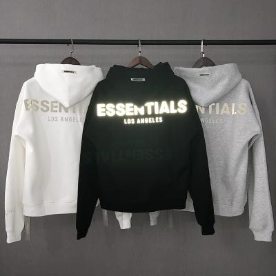 China Anti-wrinkle Fear Of God Bases Hoodie Reflect Laser Pullover Hoodie Los Angeles Bases Fear Of God Unisex Hoodie for sale