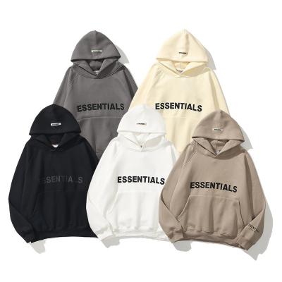 China Anti-wrinkle Essentials FEAR Of GOD Hoodie High Street Pullover Hoodie Reflective Fear Of God Essentials Hoodie for sale