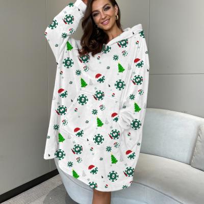 China 2021 Breathable Warm Christmas Pajamas Loose Plus Size Home Use Ugly Christmas Pajamas for sale