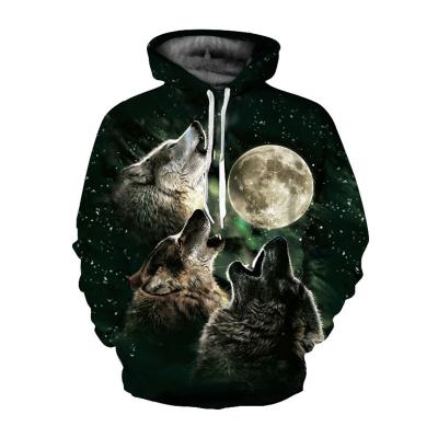 China Anti-wrinkle autumn and winter personality wolf howling Xiangyue game printing anime peripheral digital hoodie for sale